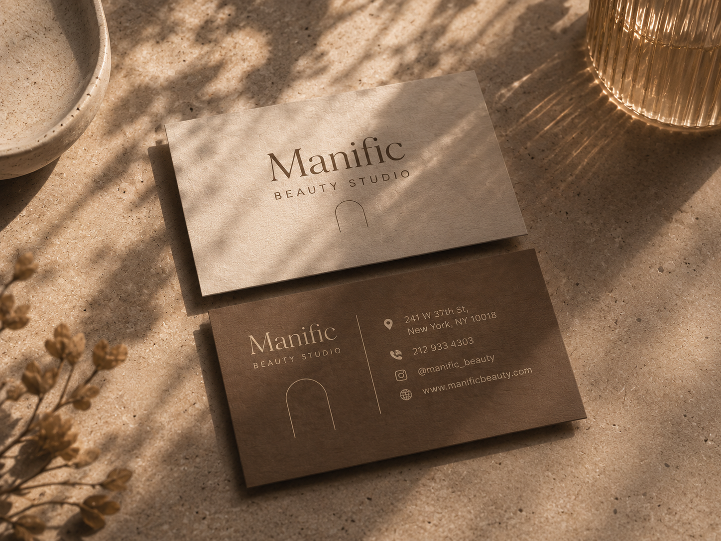 Business card branding preview