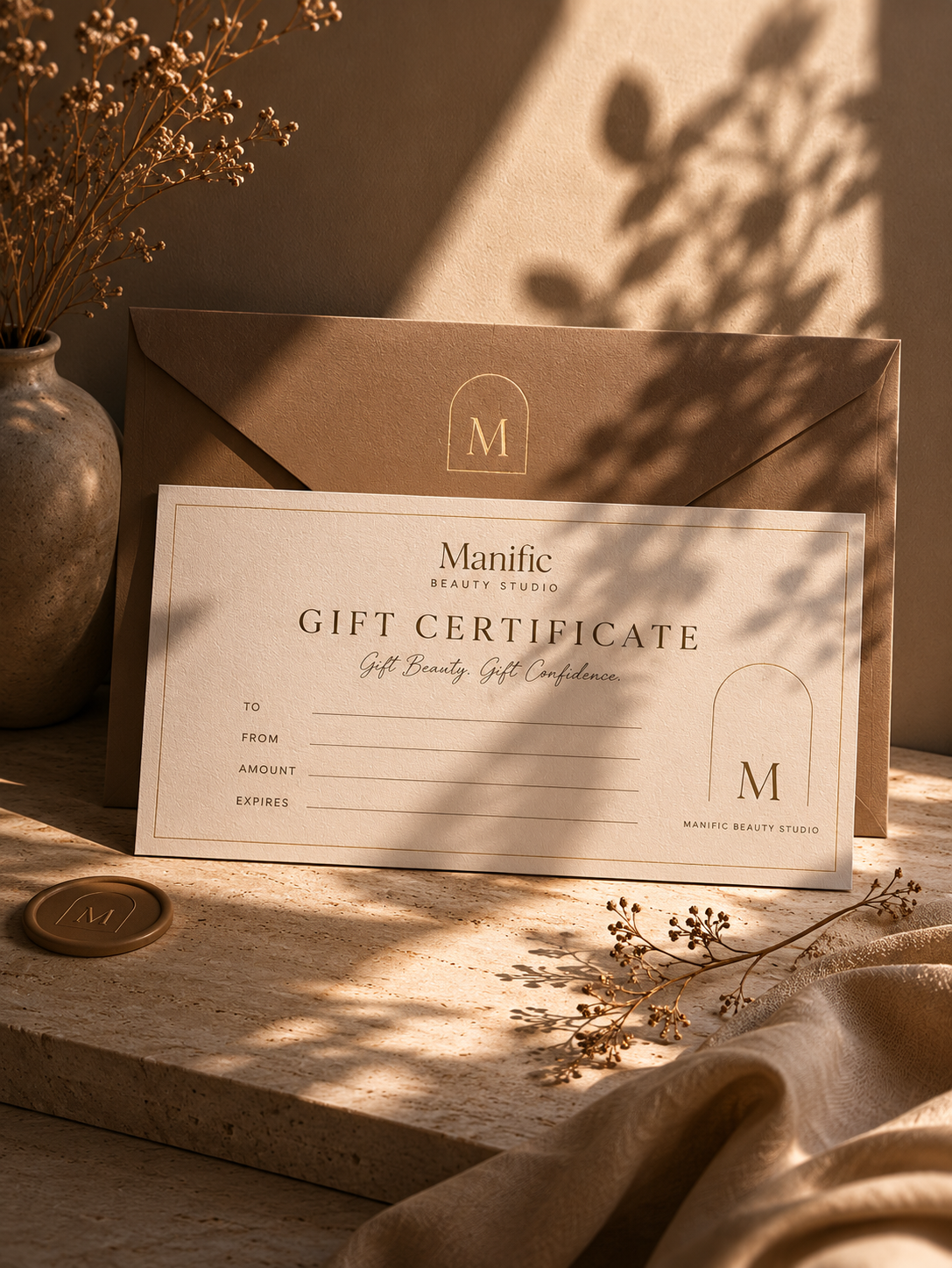 Gift certificate branding preview